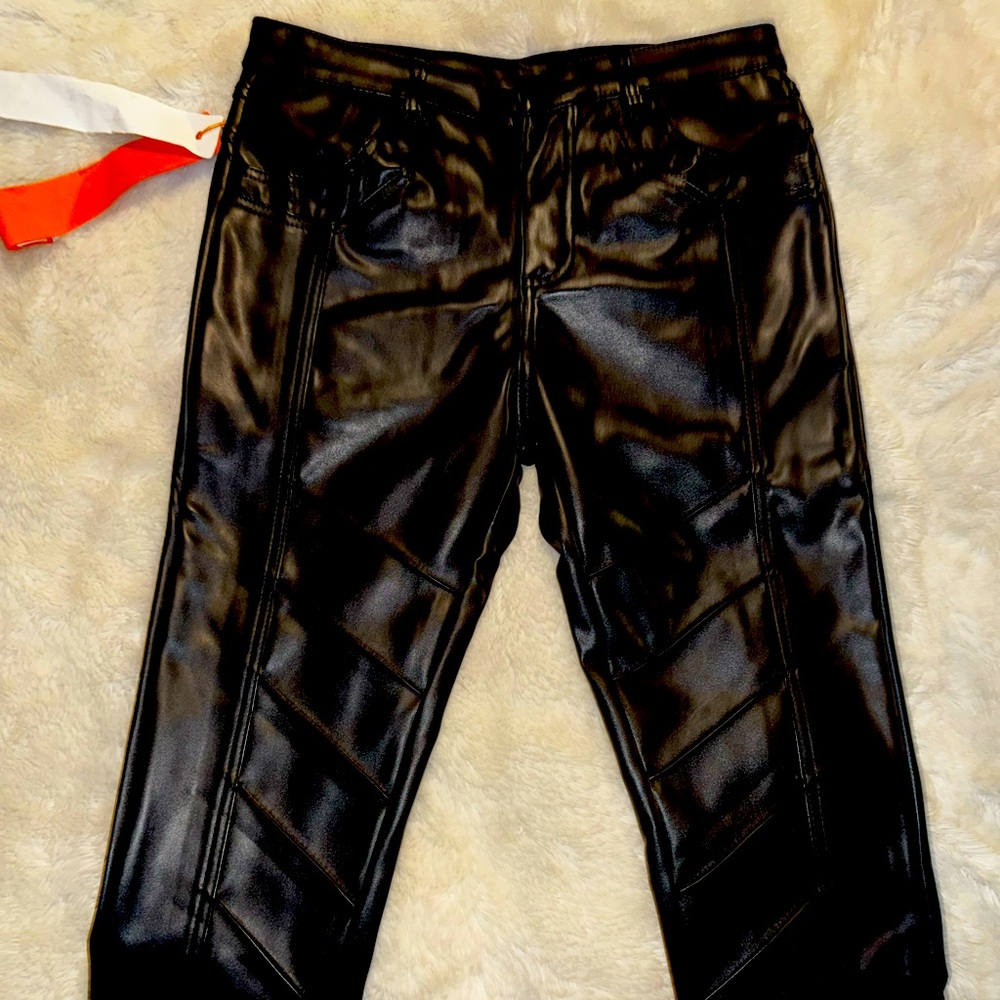 Faux Leat Pants